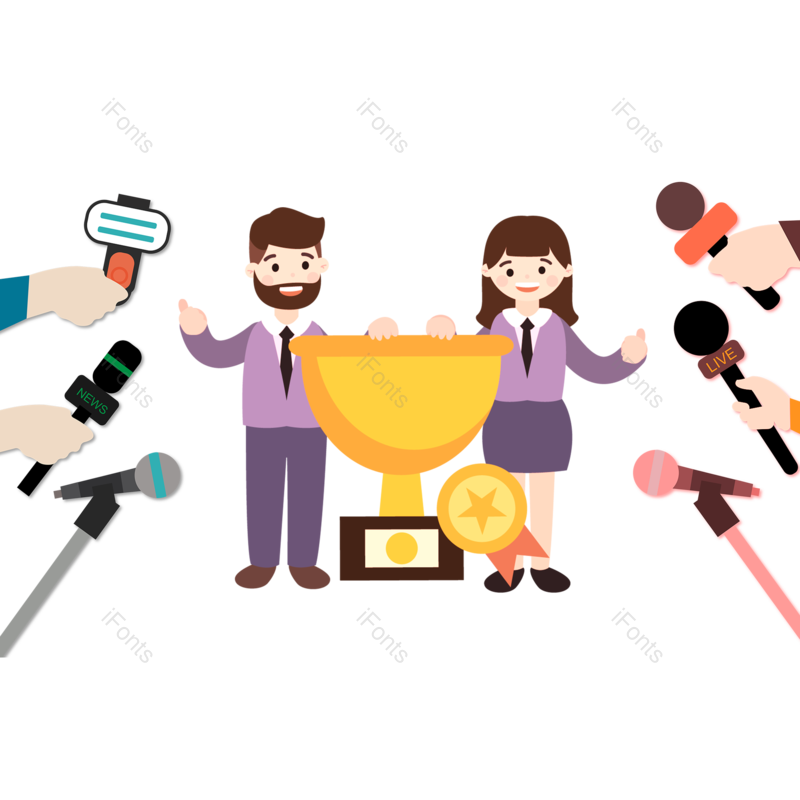 采访图片,新闻元素,PNG,免抠素材